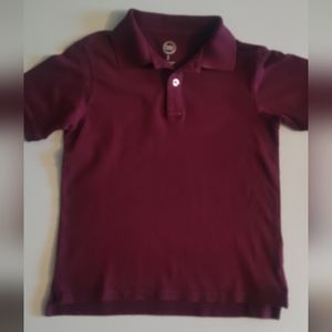 Wonder Nation Boy's Size M8 Burgundy Polo